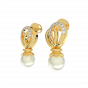 The Flying Pearls Gold Diamond & Pearl Earring