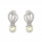 The Flying Pearls Gold Diamond & Pearl Earring