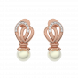 The Flying Pearls Gold Diamond & Pearl Earring