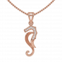 The S Horse Gold Diamond Pendant