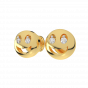 The Smiling Smily Gold Diamond Kids Earring