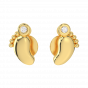 The Baby Feet Gold Diamond Kids Earring