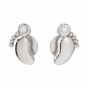The Baby Feet Gold Diamond Kids Earring