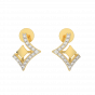 The Cut And Out Gold Diamond Stud Earrings