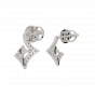 The Cut And Out Gold Diamond Stud Earrings