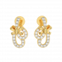 The Fashion Gold Diamond Earrings