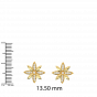 The Daisy Gold Diamond Earrings