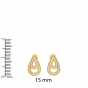 The Droplets Gold Diamond Earrings