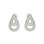 The Droplets Gold Diamond Earrings