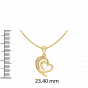 Romantic Hearts Diamond Pendant Set