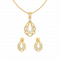 Blossom Drop Diamond Pendant Set