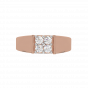 The Fashion Four Gold Diamond Men's Ring