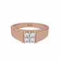 The Fashion Four Gold Diamond Men's Ring