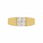 The Fashion Four Gold Diamond Men's Ring