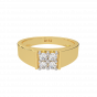 The Fashion Four Gold Diamond Men's Ring