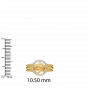 MSR001787CD Auspicious Om Halo Gold Diamond Ring