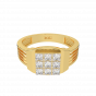 The Outwit Gold Diamond Men's Ring