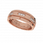 The Flames of Our Love Couple Band Diamond Ring For Her