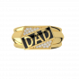 Best Dad Ever Gold Diamond Mens Ring