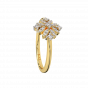 The Floral Glance Gold Diamond Ring