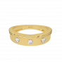 The Glitter Band Gold Diamond Men's Ring