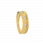 The Glitter Band Gold Diamond Men's Ring