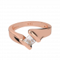 Cubic Solitaire Gold Diamond Ring