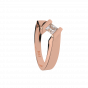 Cubic Solitaire Gold Diamond Ring