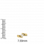 Cubic Solitaire Gold Diamond Ring
