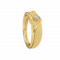 The Glitter Pop Gold Diamond Men's Ring