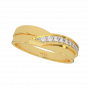 The Golden Tones Gold Diamond Ring