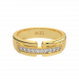 The Forever Bond Couple Band Gold Diamond Ring-1