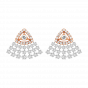 Pyramid-Diamond Earrings