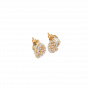 _I am aligned with my purpose_ 18k Gold & Diamond Earrings
