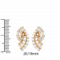 _I am aligned with my purpose_ 18k Gold & Diamond Earrings