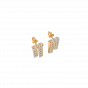 I am resilient - 18K Gold & Diamond Earrings