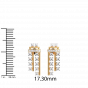 I am resilient - 18K Gold & Diamond Earrings