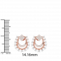 I attract abundance 18K Gold & Diamond Earrings