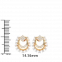 I attract abundance 18K Gold & Diamond Earrings