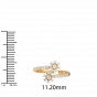 I am letting my light shine - 18K Gold & Diamond Ring