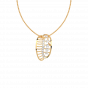 I am grateful for each moment - 18K Gold & Diamond Pendant 