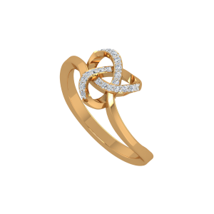 The 3D Trend Gold Diamond Ring